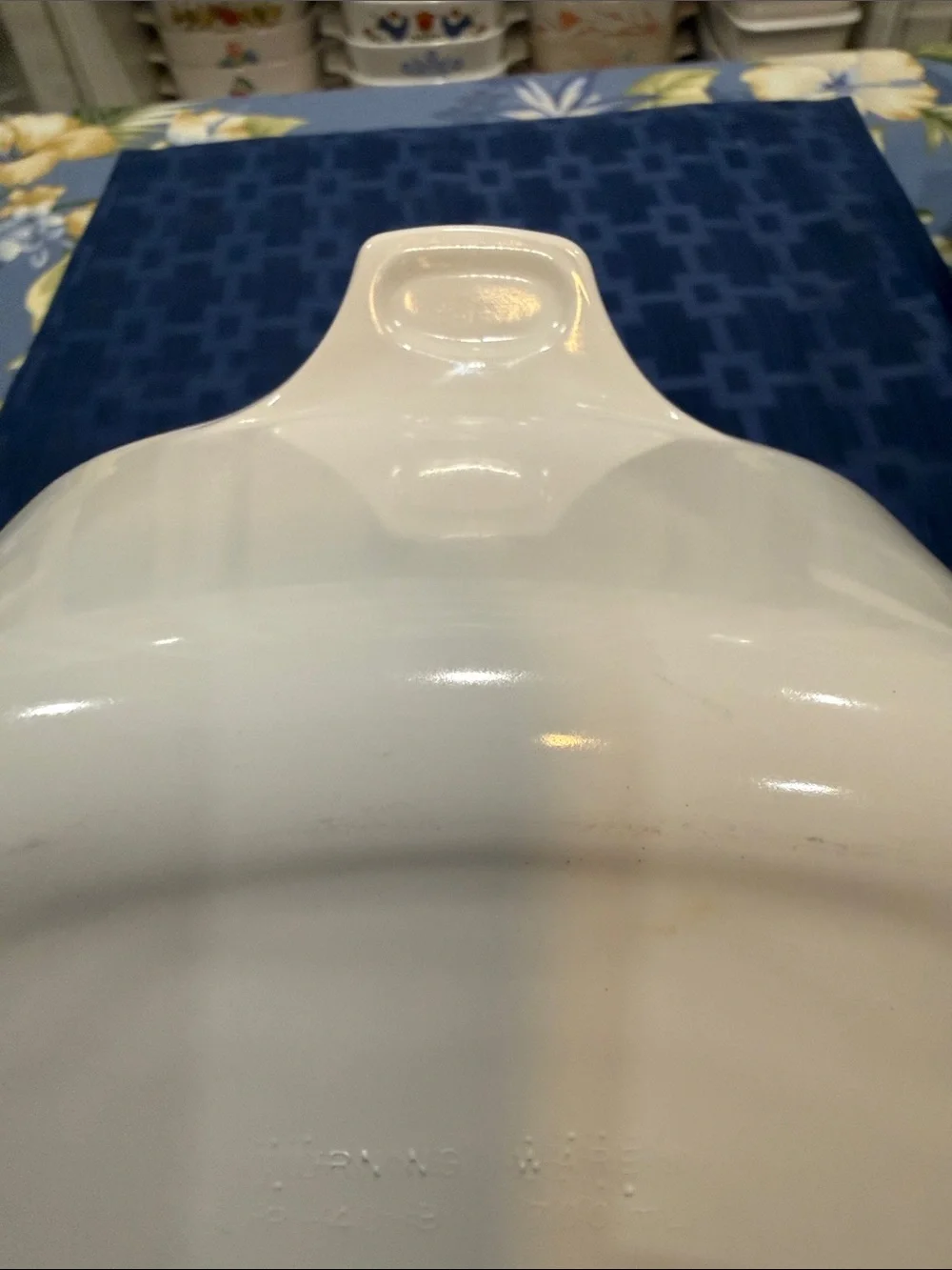 Corningware All White P-43-B Ceramic Baking Dish with Handles